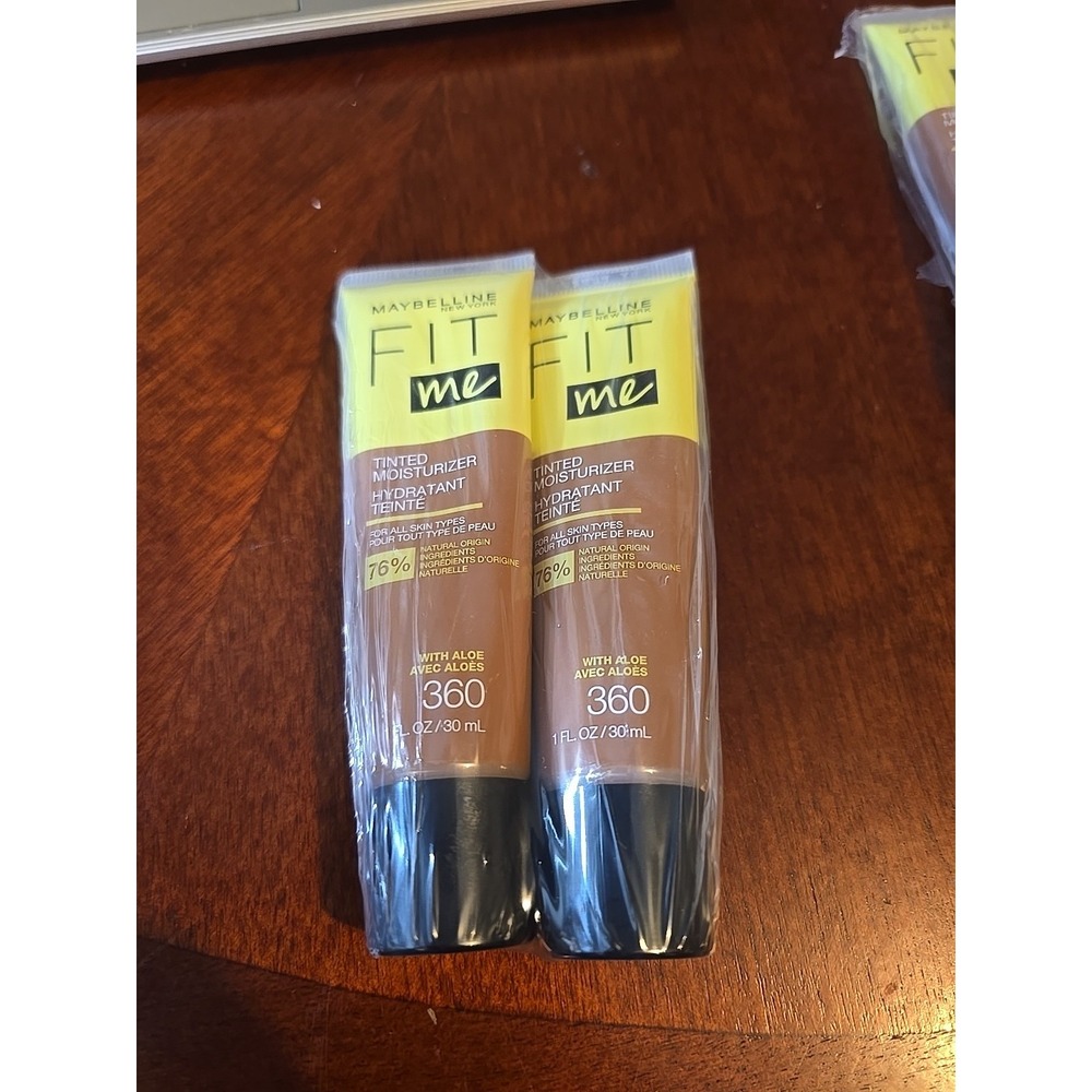 Lot of 2 Maybelline New York Fit Me Tinted Moisturizer 360 With Aloe 1 fl oz